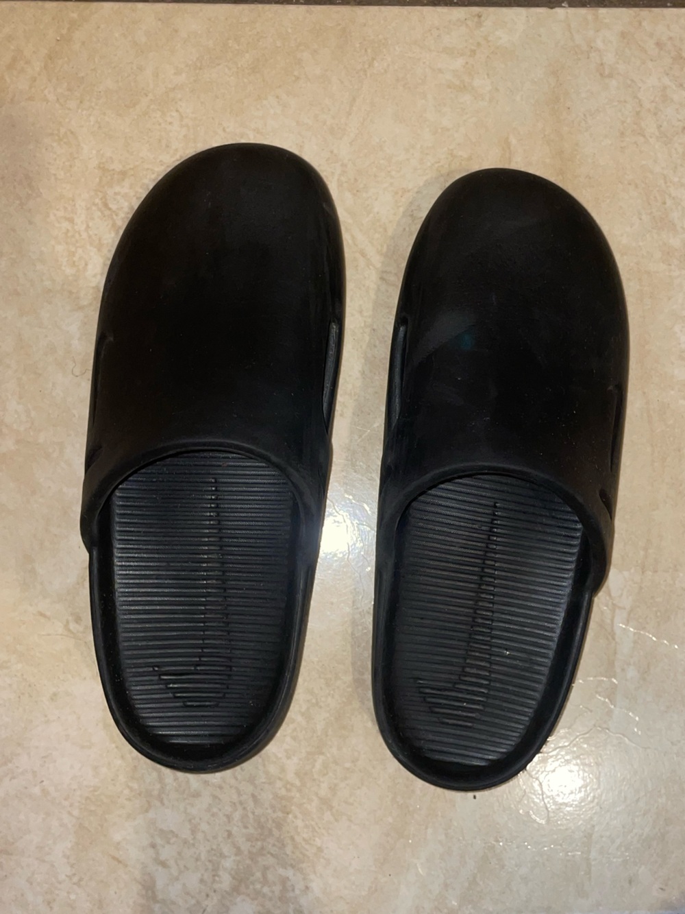 Nike Men's Black Slip-On Sandals